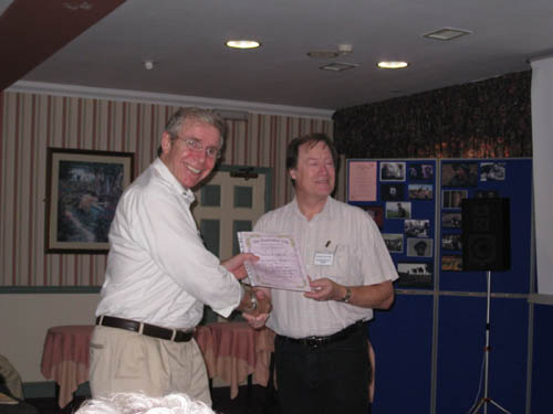 Phil gets certificate for The Red Kite Returns